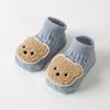 Meias Infantis Pontilhadas Antiderrapantes Meias de Chão Meias de Boneca Urso de Desenho Animado Primavera e Outono Meias Invisíveis para Bebê Meias para Recém-Nascido