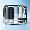 Venta Caliente Transfronteriza Set Dispensador de Viaje de Silicona Botella Bomba Portátil para Cosméticos y Lociones Botella de Almacenamiento al Vacío