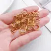 Anel Aberto de Aço Inoxidável Anel Único Conectado à Mão O-Ring Argola de Salto Anel de Conexão Pulseira DIY Chaveiro Joias Pequenos Acessórios