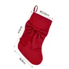 Calcetines de caramelo para decoración navideña transfronterizos, calcetines navideños bordados de Rudolph, calcetines de regalo para niños, bolsas de regalo, decoraciones para ventanas