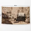 Tela de Fondo Artística Retro Más Vendida Transfronteriza Floral Nostálgico Viaje Estudio Fotografía Fiesta Decoración de Pared