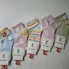 Nuevos Calcetines de Malla de Algodón para Niños, Casuales y Versátiles, Lindos Calcetines de Malla Elástica Transpirables con Dibujos Animados para Niños y Niñas, Venta al por Mayor