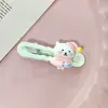 Nuevo Pasador de Pelo de Oso Lindo Pasador para Niños Pinza Ondulada Corazón Femenino Dibujo Animado Flequillo Pinza Lateral para Estudiantes Accesorios para el Cabello