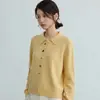 Cardigan Suéter de Tricô Feminino 2026 Outono/Inverno Novo Design Sense Solto Redutor de Idade Peça Externa Top