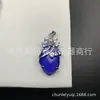 Pingente de joia de pedra colorida estilo coreano, versátil, item mais vendido s925 com incrustação de jade, item mais vendido de feira 2020