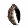 Nueva Diadema de Nudo de Color Contrastante Estilo Étnico Retro Diadema Tejida Versátil Diadema Ancha Distintiva Estilo Coreano Accesorio para la Cabeza Femenino de Celebridad de Internet