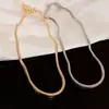 Deixe-me Brilhar O Mesmo Colar de Zhao Lusi e Xu Yan, Moderno e Versátil, Corrente Simples para Clavícula, Colar com Design Exclusivo para Mulheres