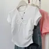 Camiseta de Verano 2026 con Lazo 3D de Manga Corta para Mujer, Nueva de Verano, Pura Tentación, Ajustada, Favorecedora, Versátil, Top Corto