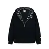 Sudadera con capucha y estampado estilo americano para hombre y mujer 2025 Otoño Nueva Marca de Moda Cremallera para Pareja