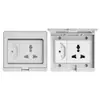 Comercio Exterior Ip55 Estándar Europeo Exterior Impermeable y a Prueba de Lluvia Enchufe de Interruptor Montado en Superficie Exterior 16A Estándar Alemán Estilo Británico Multifunción