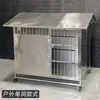 Casa de Cachorro para Exterior Aço Inoxidável Canil de Cachorro de Tamanho Médio Villa para Cachorro Abrigo à Prova de Chuva Proteção Solar para Cachorro Cachorro Grande Grande 304