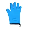 Guantes con Aislamiento de Algodón, Guantes de Silicona para Horno, Utensilios para Hornear, Guantes de Cinco Dedos con Forma de Corazón Específicos para Microondas de Cocina