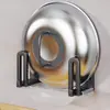 Estante de Almacenamiento para Cocina Estante para Tapas de Ollas Grandes Montado en Pared sin Taladro Colocador de Placa de Pared de Gabinete Grande