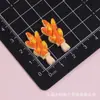Brochetas Realistas Miniatura Comida Oden Juego Accesorios de Resina Pegamento Cremoso DIY Funda de Teléfono Imán para Nevera Pinza para el Cabello Pegatina