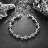 Pulseira de flor cruzada para homens, pulseira simples e única da moda, acessório de mão feminino moderno, versátil, luxo leve, acessório de alta qualidade