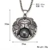 Europa y Estados Unidos transfronterizo nuevo retro punk elefante auspicioso animal colgante ins hip-hop calle titanio acero fundición de moda collar para hombre