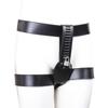 Productos Sexuales de Cuero Directos de Fábrica Pareja Adulto Sexo Juguetes para Coquetear Leggings de Restricción Pantalones de Castidad con Candado