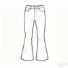 Venta al por mayor de mezclilla personalizada transfronteriza, jeans retro con forro polar, jeans acampanados personalizados en lotes pequeños, jeans personalizados con forro polar para mujer