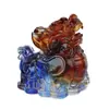 Nacai Pixiu Vidro Âmbar Colorido Ornamento Pixiu Antigo Artesanato Feng Shui Presente