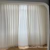 Cortina de gasa blanca de ensueño con diseño de espina de pescado, de algodón y lino, transparente y permeable para sala de estar, balcón y dormitorio