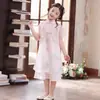Vestido Cheongsam para Niñas 2026 Verano Nuevo Estilo Nuevo Estilo Chino Vestido Hanfu Vestido de Princesa para Niños Atuendo de Verano