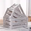 Cesta de almacenamiento para decoración de exhibición de supermercado caja de almacenamiento de madera caja de madera caja con marco de madera caja de almacenamiento caja de madera rústica envejecida