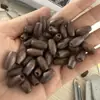 Materiais DIY, Diversas Contas de Madeira, Contas de Madeira em Formato de Oliva, Joias Artesanais, Acessórios de Contas Tubulares de Madeira Marrom