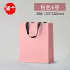Nova Bolsa sem Cintura Bolsa de Papelão Branca Bolsa Rosa com Logo Estampado a Quente Bolsa de Presente Embalagem Bolsa Vazia
