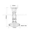 Candelabro de cristal romano retro de estilo europeo, alto, para aromaterapia, de cera, creativo, para decoración del hogar