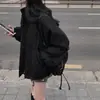 Trench coat versátil estilo retrô chic coreano, de trabalho, corte solto, para mulheres, nova coleção de outono