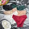 Ropa Interior Femenina de Comercio Exterior, Una Pieza, Encaje, Sexy, Material Suave, Tiro Bajo, Refuerzo de Algodón, Bragas, Venta al por Mayor, Fuente de Suministro de Ropa Interior