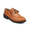 Zapatos de Mujer Zapatos de Tacón Bajo 4 Flores Quemadas Nuevos Talla Grande Zapatos de Comercio Exterior Borla Zapatos de Mujer Negro Marrón Cabeza Redonda en stock Neutro