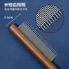 Gato de Estimação Pente para Gato Retro Original Madeira Rastelo Pente Ferramenta de Higiene para Cães Remover Pelo Solto Queda de Pelo Pente de Agulha com Cabo de Madeira