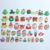 Papá Noel que Brilla en la Oscuridad Árbol de Navidad Resina Dibujo Animado DIY Pasador Caja de Papelería Decoración de Zapato Imán para Refrigerador Funda de Teléfono