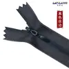Fabricante atacado Não. Zíper invisível de nylon 3, zíper de plástico oculto colorido para travesseiros, almofadas, saias, calças, multiuso