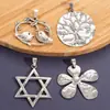 Colgante de Corazón Popular de Amazon Accesorios de Aleación para Manualidades Collar DIY Flor Accesorios de Colgante Femenino Venta Directa de Fábrica