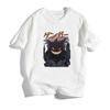 Camiseta de hip hop japonesa Calle Harajuku diablo manga corta Europea y americana Cuello redondo