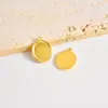 Acero Inoxidable 304 Colgante Oval Sencillo Transfronterizo Base para Colgante Accesorios DIY Accesorios para Collares Pulseras En Stock