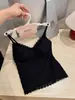 Top Camisola de Renda Espinha de Peixe Francesa Outono Inicial Feminino com Bojo Costas Macias Escovadas Roupa Íntima Camada Base Roupa Externa Transfronteiriço