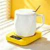 Posavasos Termostático Inteligente Posavasos Calefactor de 55 Grados Base Aislante para Escritorio Posavasos Portátil para Taza Caliente Regalos Corporativos de Negocios
