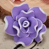 Flor de argila macia 35mm atacado rosa antigo acessórios diy Traje feminino adorno de cabeça grampo de cabelo Joias colar flores