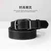 Cinto de Couro Masculino Bai Yatu Estilo Coreano Retrô Fivela de Pino Simples Cinto Versátil Cinto para Jeans Estudante Ins Masculino Atacado