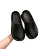 Pantuflas Impermeables de Moda de Dibujos Animados Zapatos de Mujer Suela Gruesa Pequeño Aumento de Altura Pantuflas de Punta Cerrada Pantuflas de Punta Cerrada Fáciles de Ponerse para Mujer