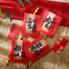 Tarjeta de Pensamiento de Siete Colores para Año Nuevo Chino Tarjeta Festiva Tarjeta de Flores para Ramo DIY Pegatina Empaque de Flores