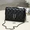 2026 Verano Urbano Simple Pu Bolso Pequeño Cuadrado Bolso Cruzado con Cadena Bolso Cuadrado Horizontal Mediano con Solapa Bolso para Teléfono