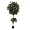 Árvore de ginkgo artificial para interior planta verde grande árvore artificial árvore dos desejos árvore de janela celebração natural madeira maciça artesanal