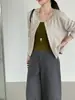 Luego, Cardigan de punto versátil estilo coreano Relax Password, chaqueta top casual holgada para principios de otoño E2508