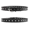 Cinturón Unisex Personalizado de Estilo Europeo y Americano Transfronterizo Diseño de Nicho Perforado Hueco Versátil Decorativo para Jeans Cinturón de Mujer