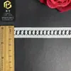 En stock 2-3cm encaje de doble cara leche seda hueco bordado encaje Lolita ropa infantil puño falda ribete accesorios