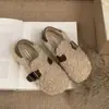 Primer Encuentro Temporada Zapatos Peludos Mujer 2026 Invierno Nuevo Estilo Coreano Retro Planos Slip-on Mocasines Mujer Más Terciopelo Zapatos de Algodón Exteriores
